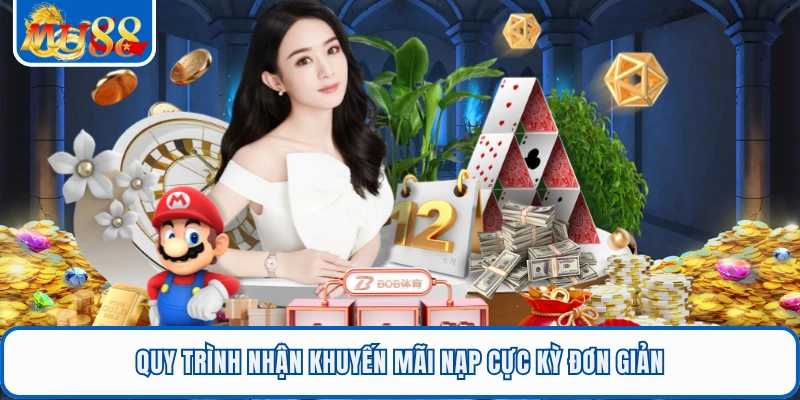 Quy trình nhận khuyến mãi nạp cực kỳ đơn giản